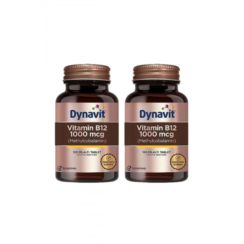 Dynavit Vitamin B12 1000 Mcg Dilalti 100 Tablet X 2 Adet Kişisel Bakım Gereçleri Fiyatı