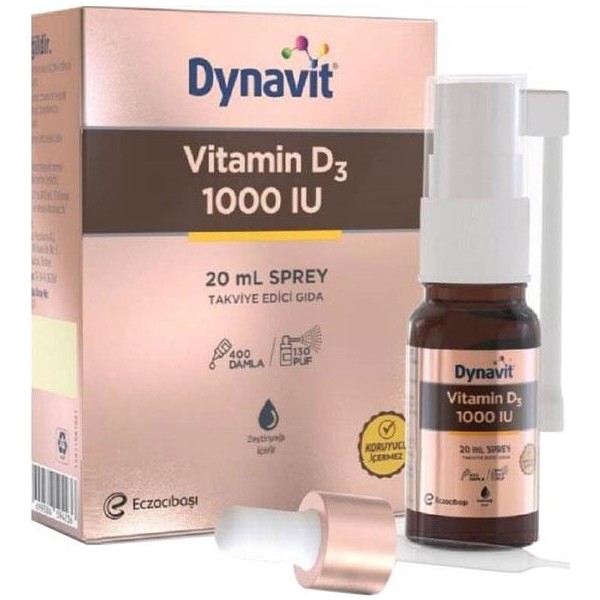 Dynavit Vitamin D3 1000 Iu Sprey 20 ml Diğer Fiyatı