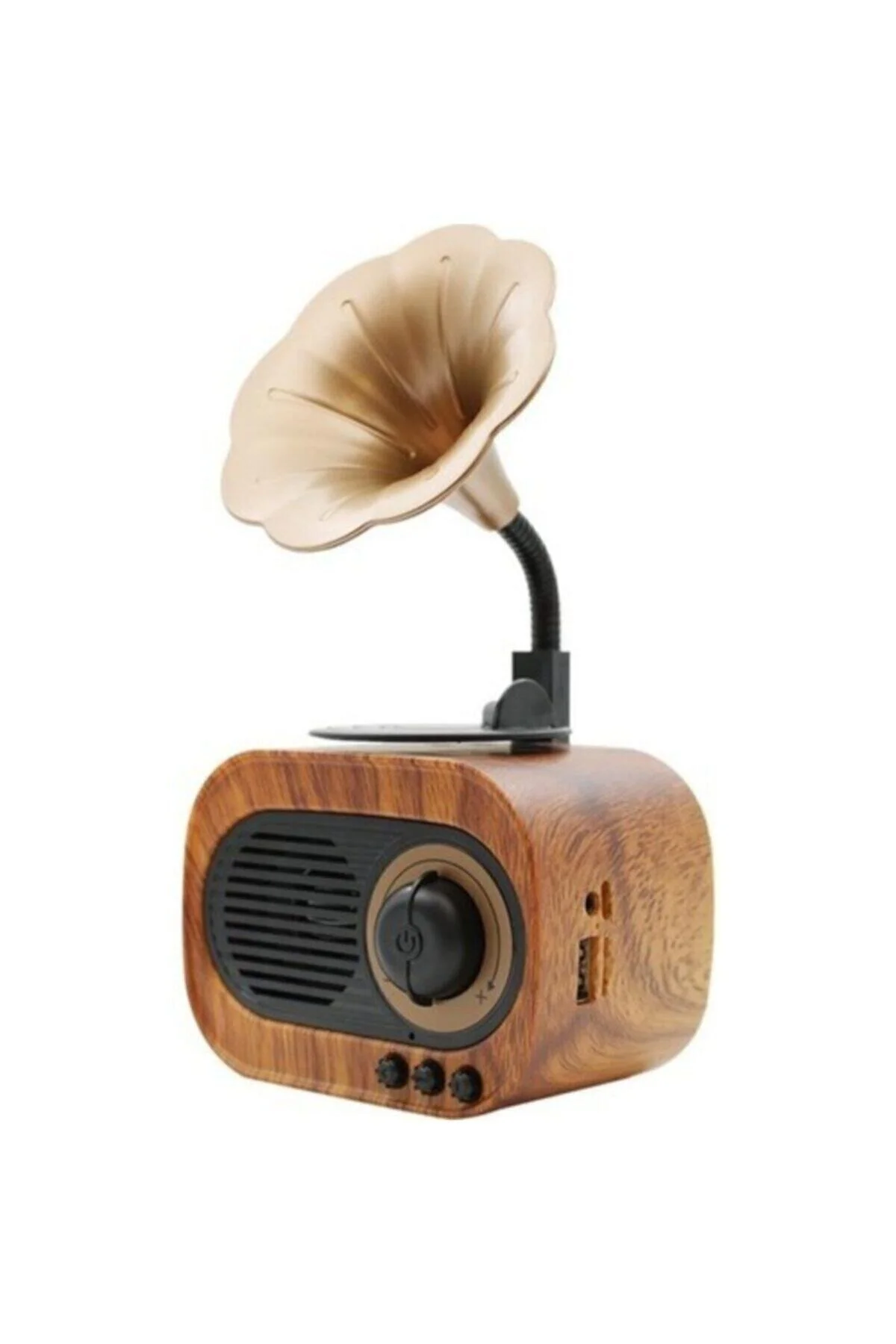 Dynego B5 Nostaljik Mini Gramafon Radyo Usb Aux Bluetooth Radyo Yüksek Ses Kalitesi" Alarmlı Saatler & Radyolar Fiyatı