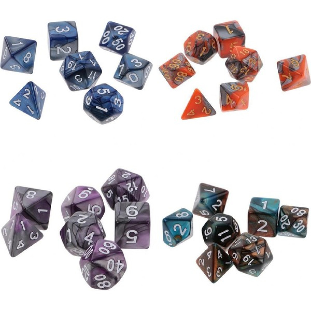 Dynwave 28 Adet Iki Renkler Polyhedral Dice D & D Dnd Rpg Mtg Masa Oyunu Masaüstü (Yurt Dışından) - Renkli Eğitici Oyuncak Fiyatı