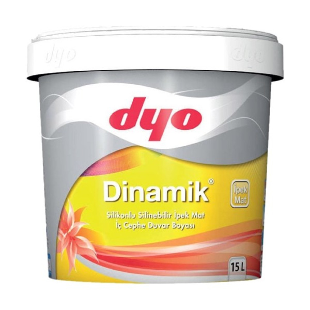 Dyo Dinamik Silikonlu Ipek Mat Iç Cephe Boyası 15LT #tüm Renkler# Oto Boyaları Fiyatı