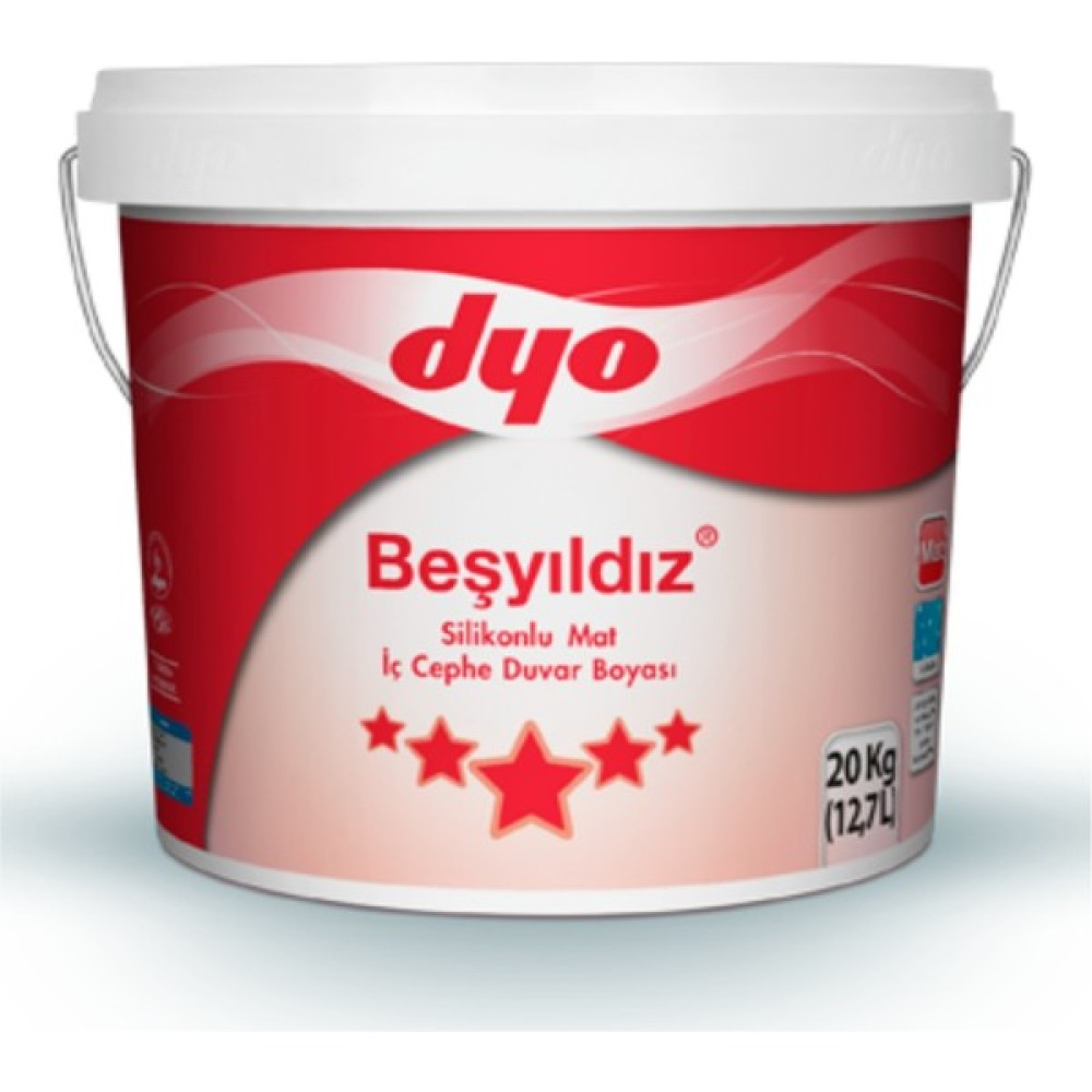 Dyo Dyo Beşyıldız Silikonlu Mat Iç Cephe Duvar Boyası - 3.5 kg - 3077.0 Oto Boyaları Fiyatı