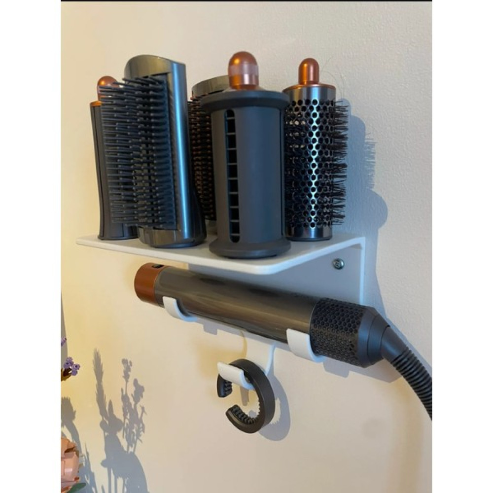 Dyson Airwrap Multistyler ile Uyumlu Düzenleyici Saç Şekillendirici Standı / Duvara Monte - Beyaz Banyo Askılık Fiyatı