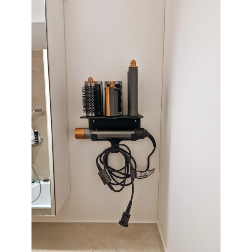 Dyson Airwrap Multistyler ile Uyumlu Düzenleyici Saç Şekillendirici Standı / Duvara Monte - Siyah Banyo Askılık Fiyatı