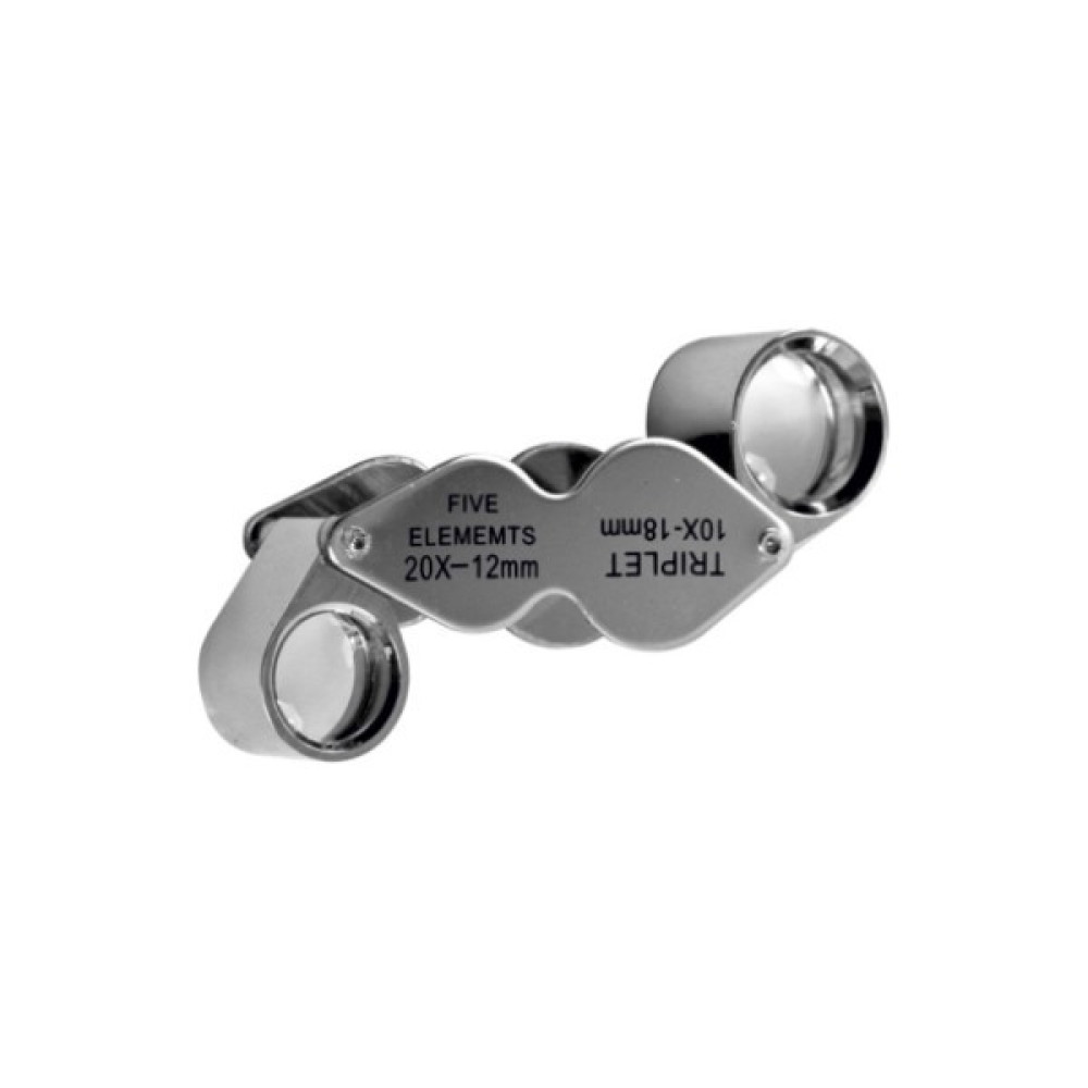 Dytac Metal Loupe Büyüteç Ikili 10 x 18MM,20 x 12MM Büyüteç Fiyatı