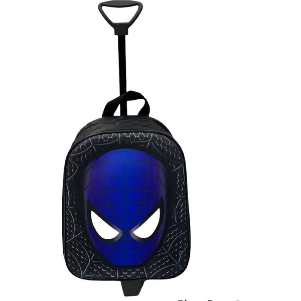 Dzc Kuzenler Avm Anaokulu Kreş Çocuk Valiz Sırt Çantası Çekçekli Spiderman Tekerlekli - Siyah - Mavi - ÇEKÇEKLİ - 30X21X12 Okul & Evrak Çantaları Fiyatı