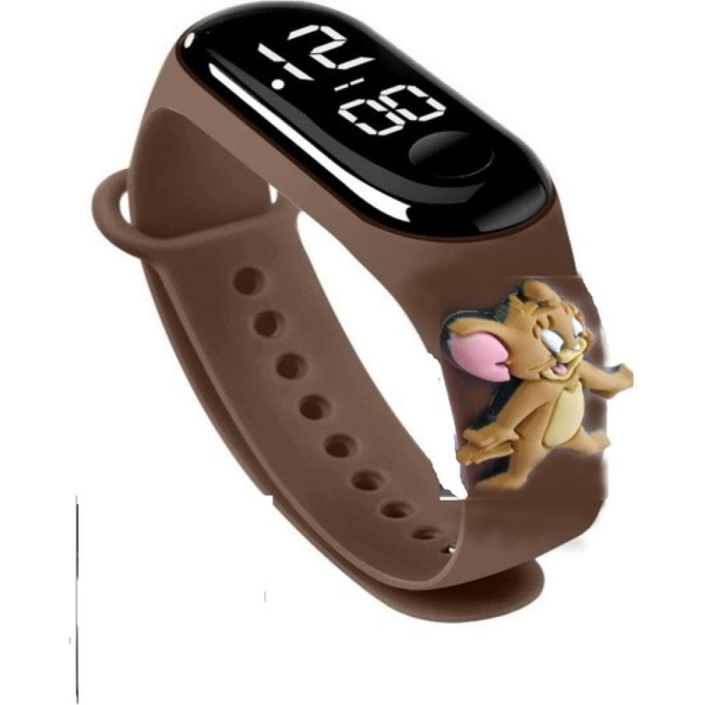 Dzc Kuzenler Avm Tom ve Jerry LED Dokunmatik Ekranlı Dijital Çocuk ve Genç Kol Saati Kahve (Akıllı Değiller) Kol Saatleri Fiyatı