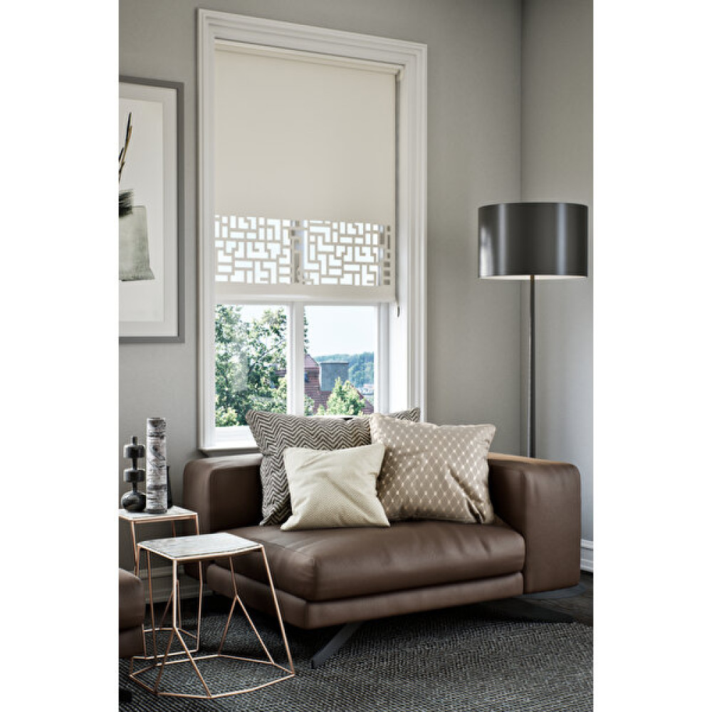 e-bizz store Perdebiz Lazer Kesim Mat Stor Perde Ekru EB-2002 - 50 x 200 cm Stor Perde Fiyatı