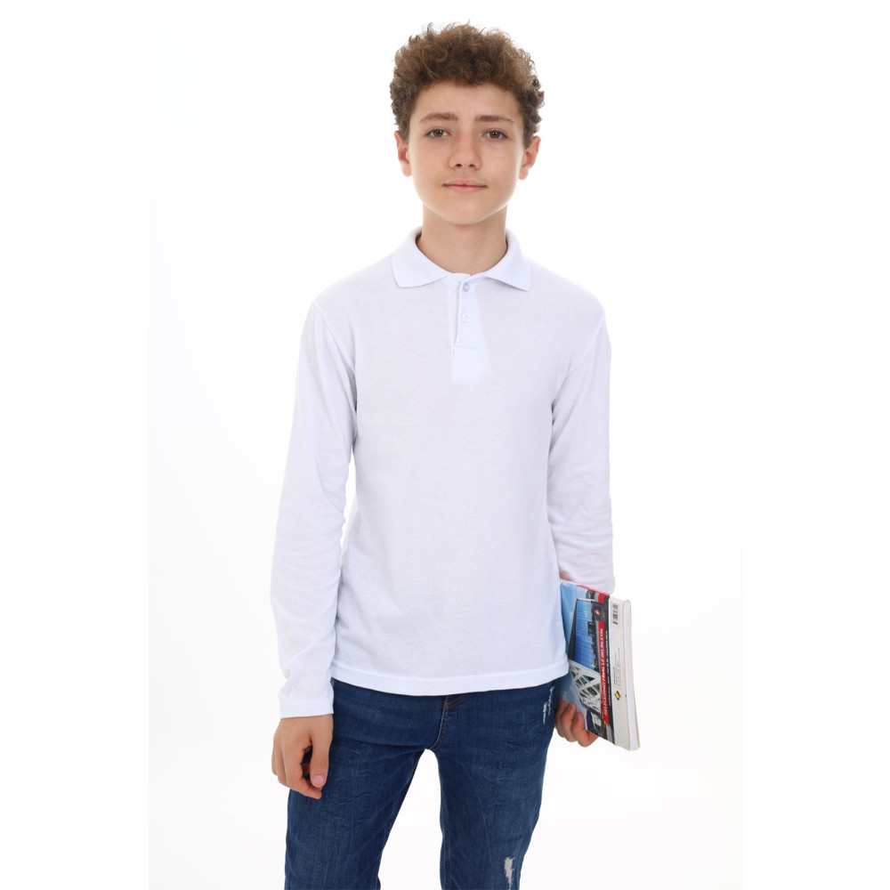 e-çocuk Polo Yaka Beyaz Lacoste Okul Sweatshırt 11 Yaş Beden Bayan Sweatshirt Fiyatı