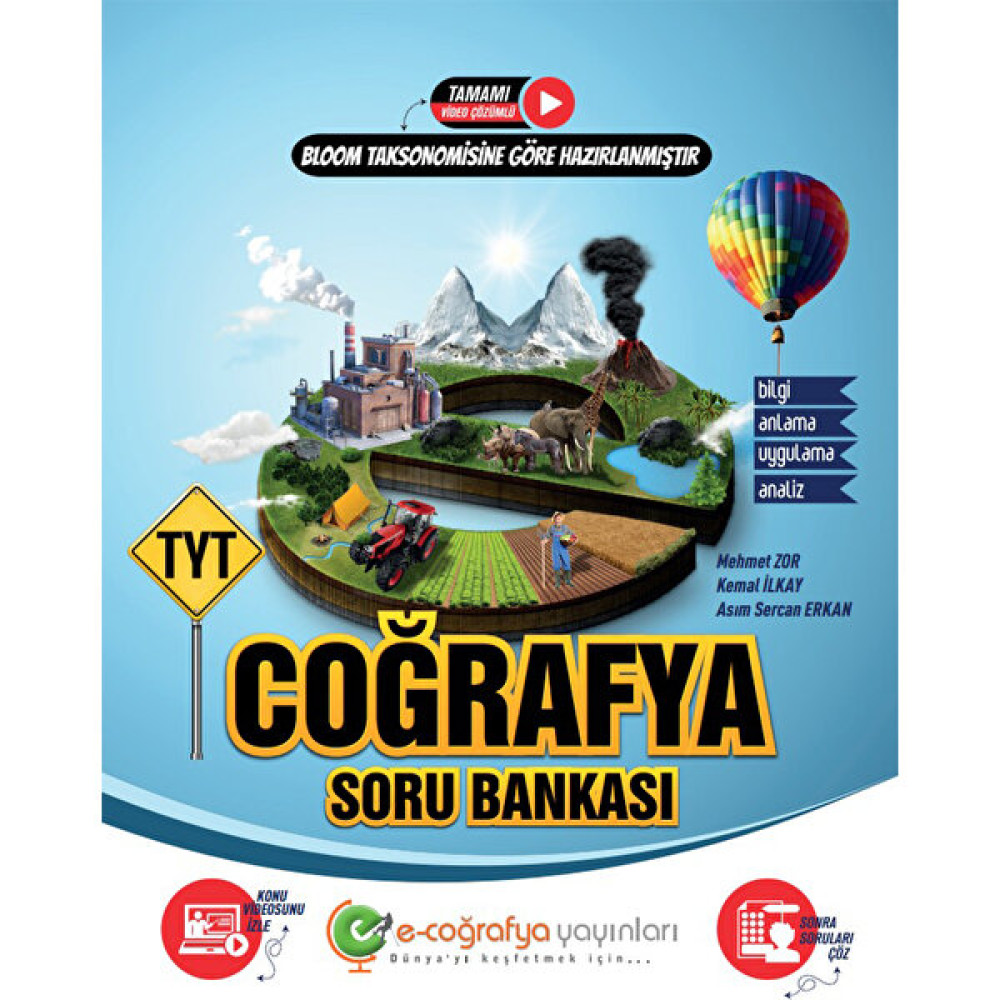 E-Coğrafya Yayınları TYT Coğrafya Soru Bankası Ders Sınav Kitapları Fiyatı
