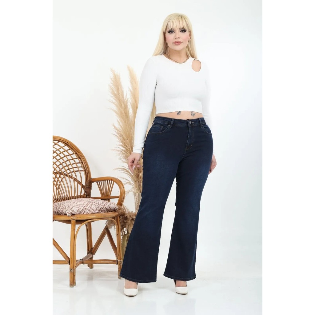 E Collection Ispanyol Paça Likralı Büyük Beden Jeans Pantolon Giyim & İç Giyim Fiyatı