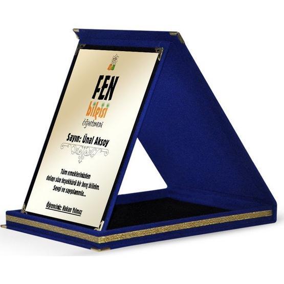 E-Hediyeci Fen Bilgisi Öğretmeni Lacivert Plaket