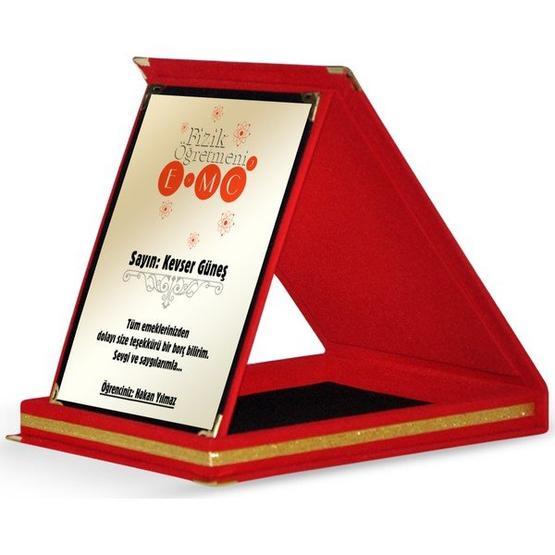 E-Hediyeci Fizik Öğretmeni 2 Kırmızı Plaket