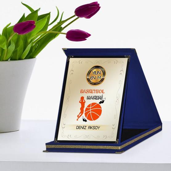 E-Hediyeci Yılın En İyi Basketbol Hakemi Lacivert Plaket Ödülü