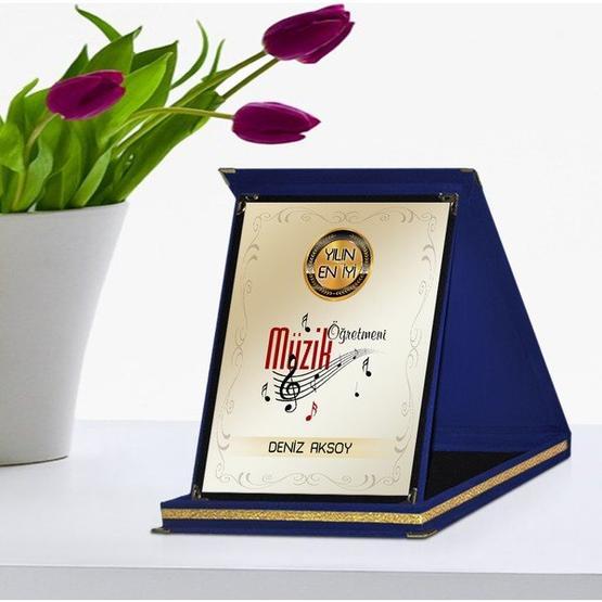 E-Hediyeci Yılın En İyi Müzik Öğretmeni Lacivert Plaket Ödülü Obje Fiyatı