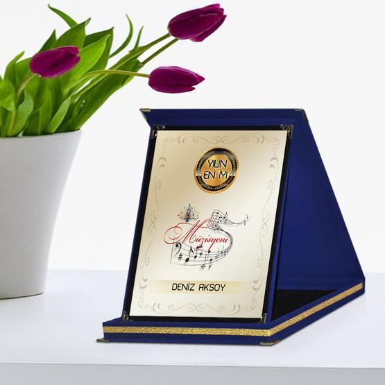 E-Hediyeci Yılın En İyi Müzisyeni Lacivert Plaket Ödülü Obje Fiyatı