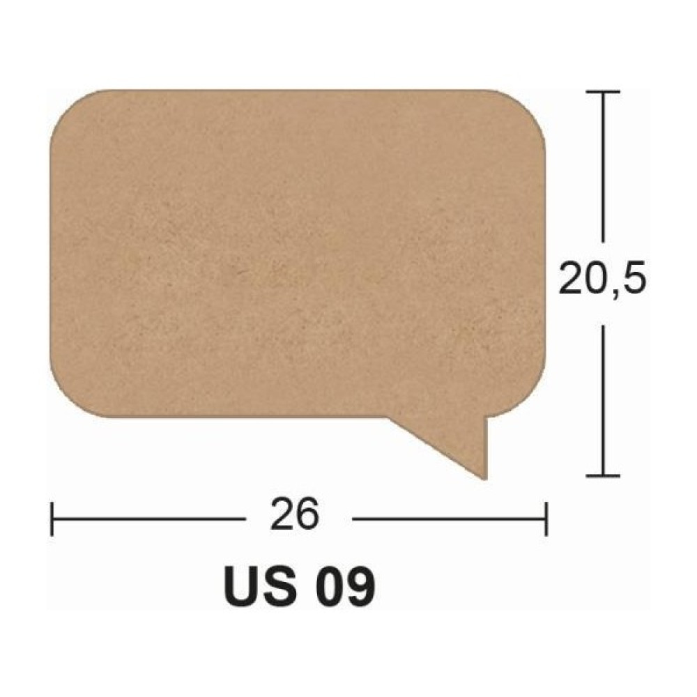 E Hobici Ahşap Dikdörtgen Düşünce Pano 26X20,5CM 8mm US09 - Açık Kahverengi Dekoratif Saat Fiyatı