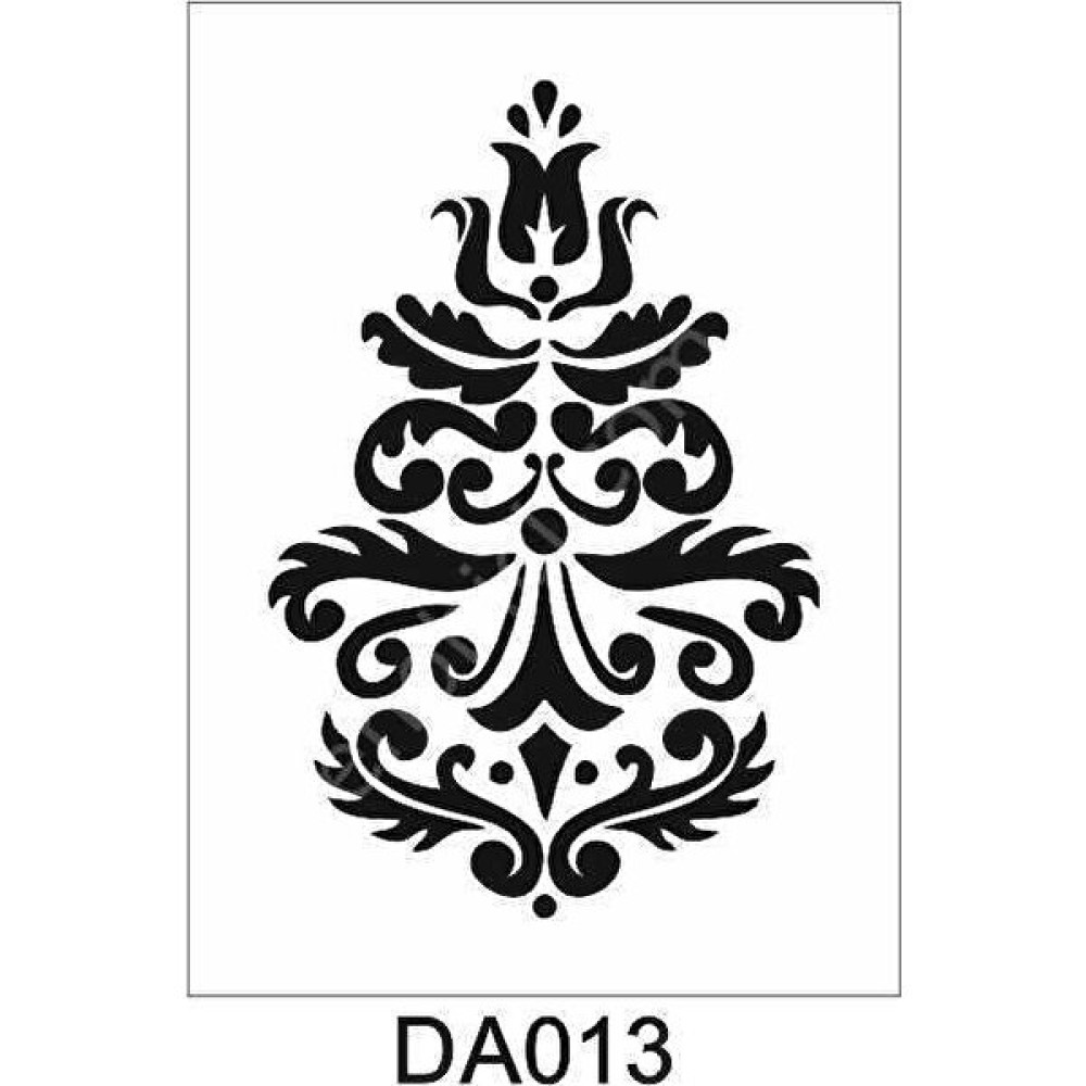 E Hobici DA-013 Damask Desen Stencil Şablon 21 x 30 cm Sanatsal Malzemeler Fiyatı