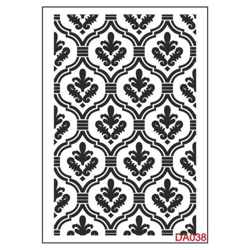 E Hobici Damask Desen Stencil Şablon 35X50 DA-038 - Siyah Akrilik Boya Fiyatı