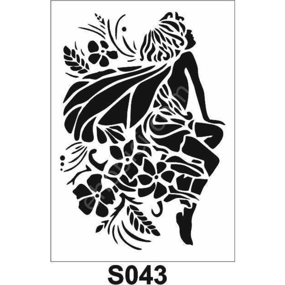 E Hobici S-043 Karışık Desenler Stencil Şablon 21 x 30 cm Sanatsal Malzemeler Fiyatı
