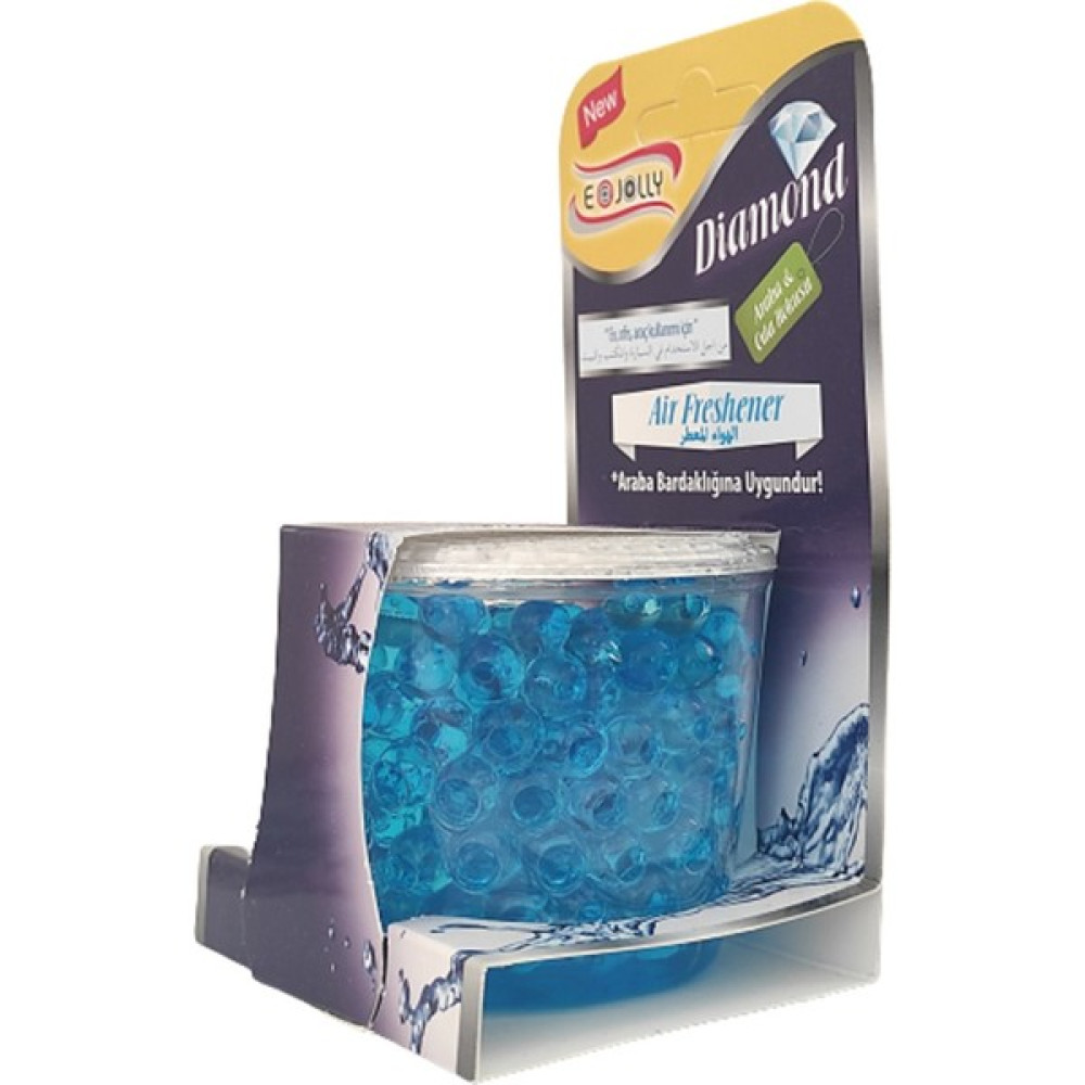 E-Jolly Bardak Tipi Boncuklu Oto Araç ve Oda Jel Kokusu Cool - Mavi 100ML Oto Kokuları Fiyatı