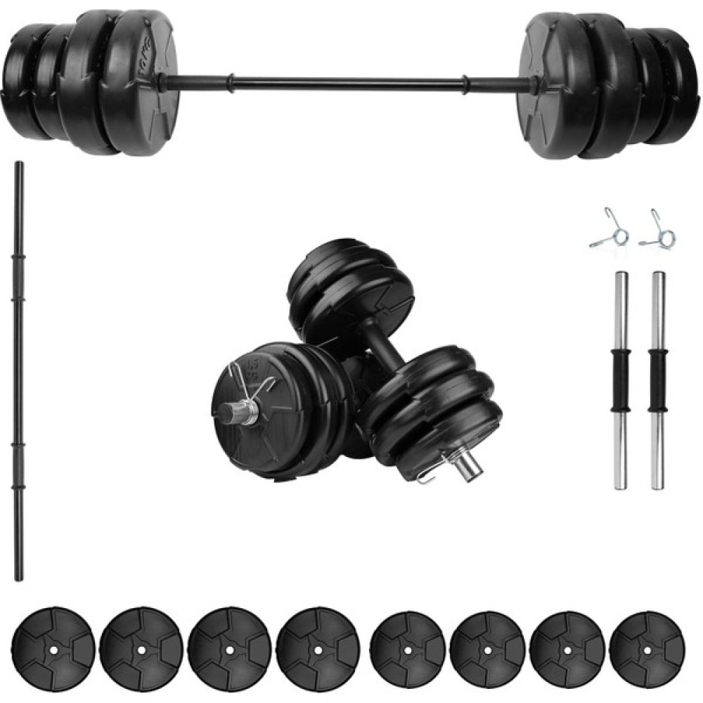 E-Life 35 kg Dambıl Seti & Halter Seti Ağırlık Fitness Seti Dambıllar & El / Ayak Ağırlıkları Fiyatı