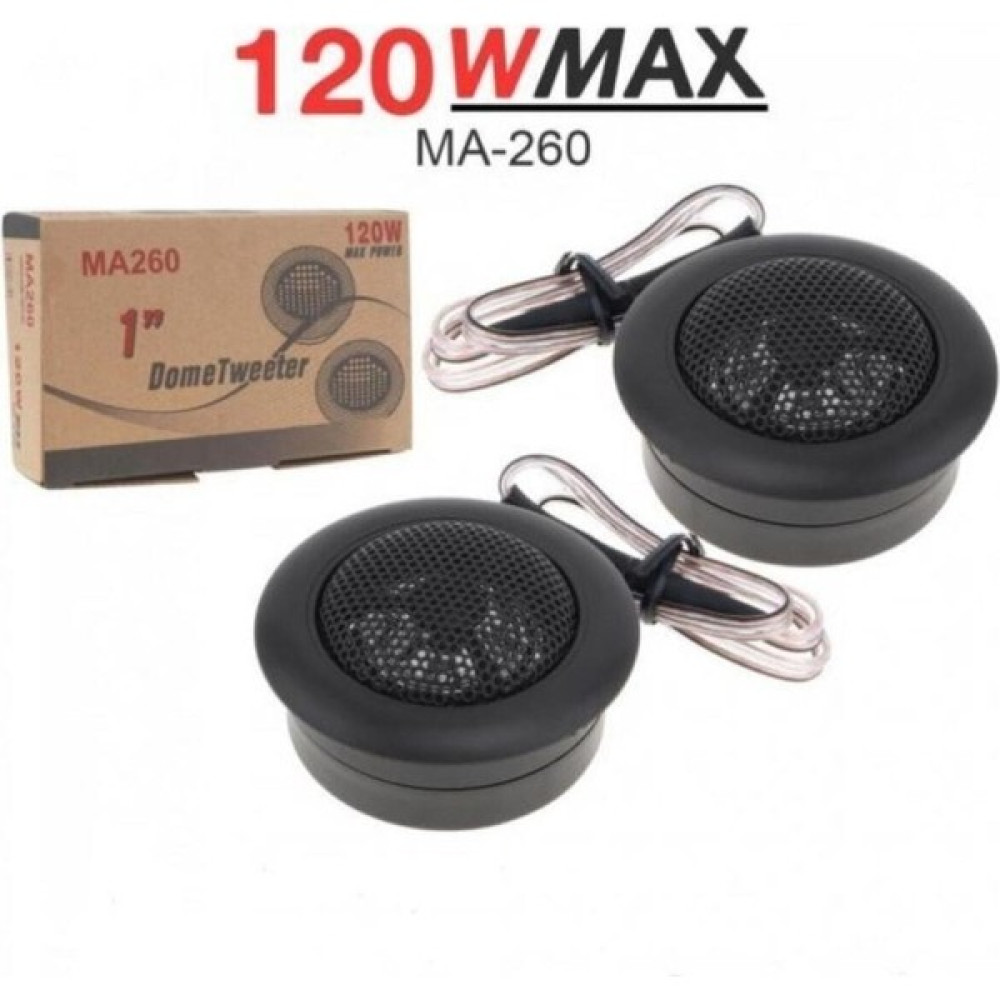 E Otomarket MA260 Dome Tweeter 120W Tiz Hoparlör 2 Adet - 0 Oto Hoparlörleri & SubWoofer Fiyatı