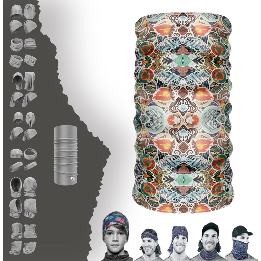E-Taktik Karışık Kamp Temalı Boyunluk Maske Baf Bandana - Standart - Bej - Krem - Lacivert - Yeşil Bandana (Outdoor) Fiyatı