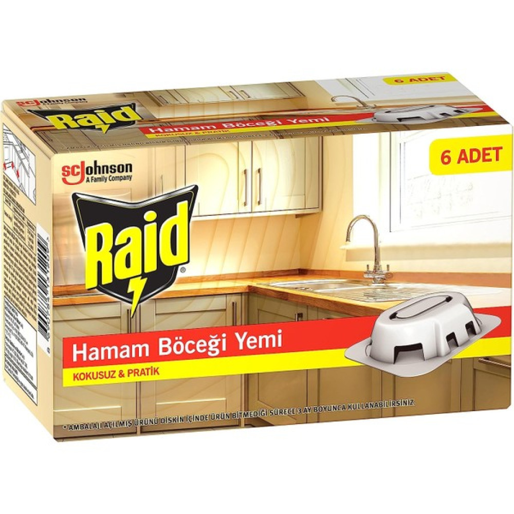 E-Trendy Shop Raid 6 Adet Kokusuz & Pratik Hamam Böceği Yemi (1 x 6 Adet) Sinek-Kene-Haşere Kovucu Fiyatı