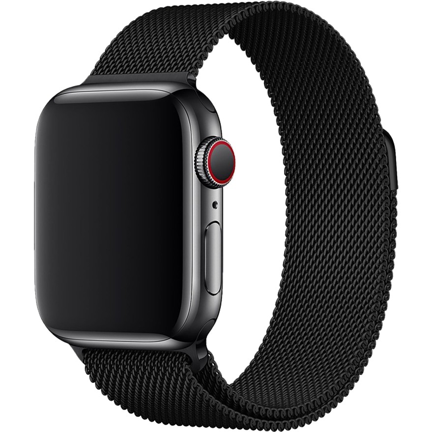 E2M Apple Watch 38-40-41MM Krd-01 Metal Hasır Sıyah Kordon - Siyah Akıllı Saat Aksesuarı Fiyatı