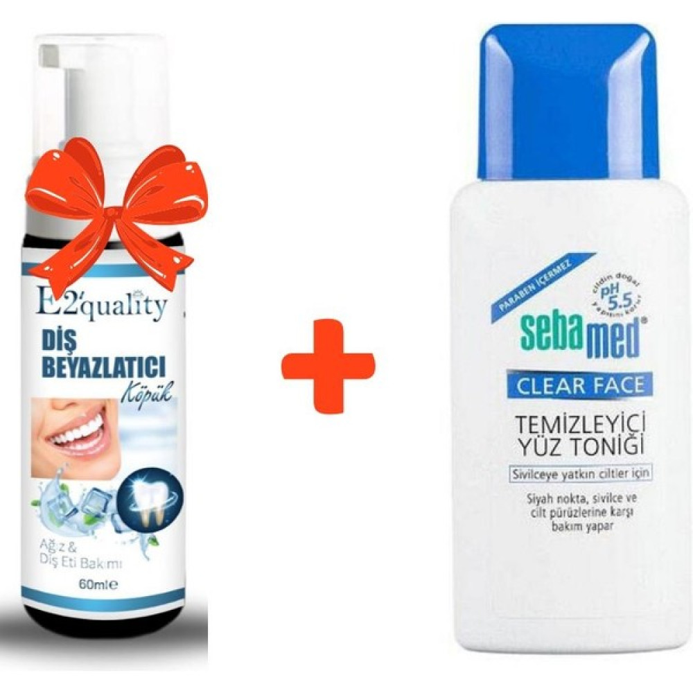 E2'Quality Diş Köpük + Sebamed Clear Face Temizleyici Yüz Toniği 150 Ml Oto Boyaları Fiyatı