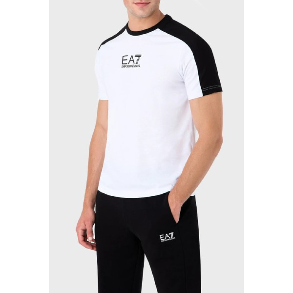 Ea7 Logolu Bisiklet Yaka % 100 Pamuk Regular Fit T Shirt Erkek  T Shirt 6RPT15 PJ02Z 1100 Erkek T-shirt Fiyatı