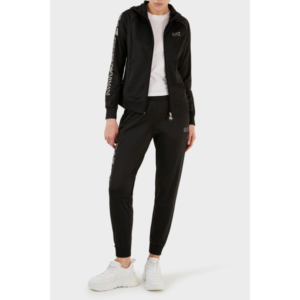 EA7 Regular Fit Fermuarlı Kapüşonlu Eşofman Takımı Kadın Eşofman Takımı 6LTV62 TJ26Z 0200 Kadın Eşofman Fiyatı