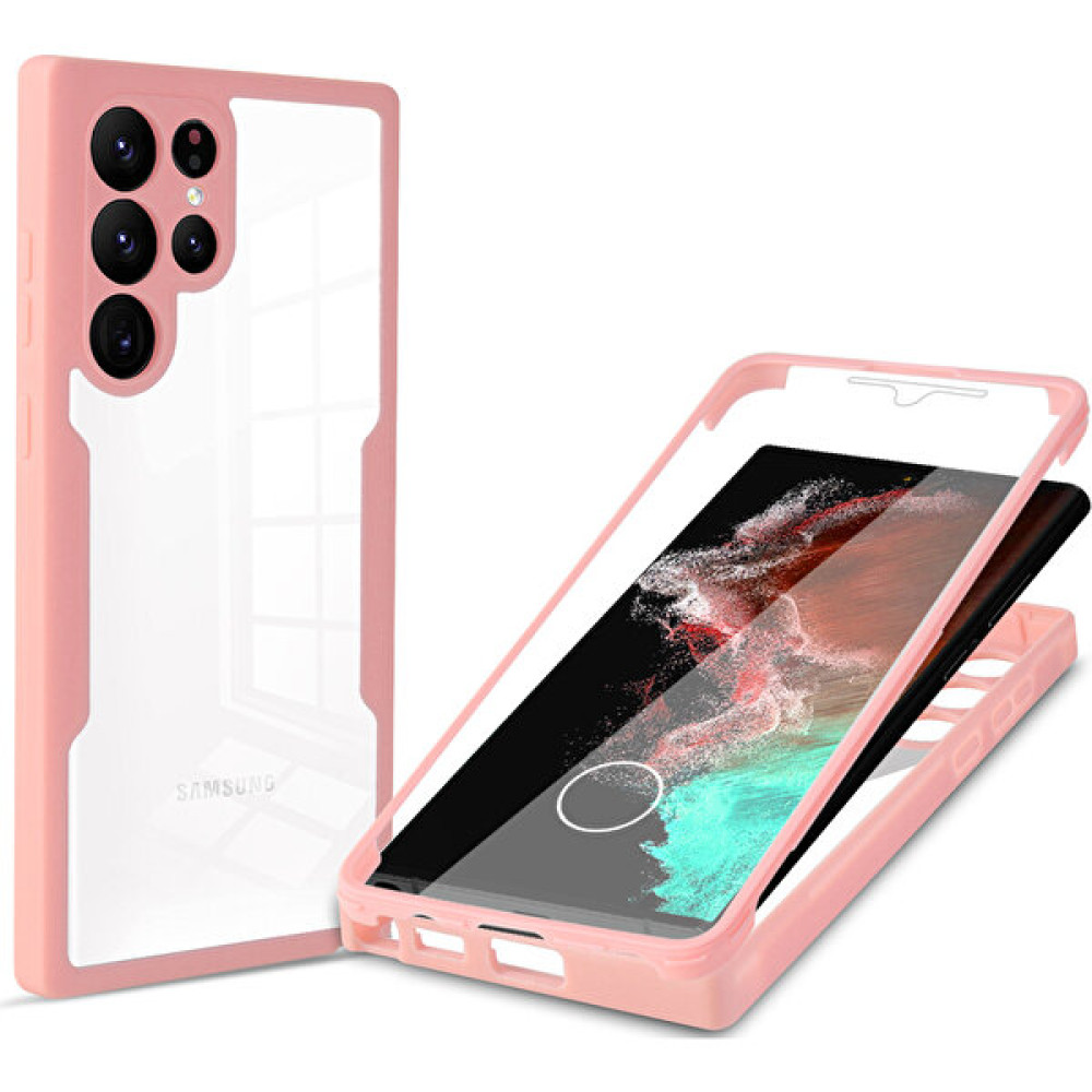 Eabhulie Galaxy S23 Ultra Için Yumuşak Tpu Ekran Koruyucu Telefon Kılıfı - Pembe (Yurt Dışından) Cep Telefonu Kılıfı Fiyatı