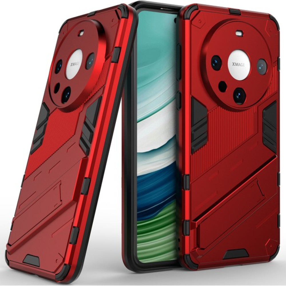 Eabhulie Huawei Mate 60 Pro/mate 60 Pro+ Için Sert Pc Tpu Hibrit Düşme Önleyici Stand Telefon Kılıfı - Kırmızı (Yurt Dışından) - Mate 60 Pro Cep Telefonu Kılıfı Fiyatı