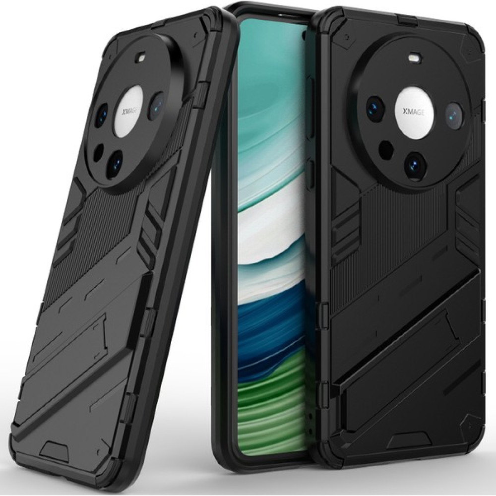 Eabhulie Huawei Mate 60 Pro/mate 60 Pro+ Için Sert Pc Tpu Hibrit Düşme Önleyici Stand Telefon Kılıfı - Siyah (Yurt Dışından) - Mate 60 Pro Cep Telefonu Kılıfı Fiyatı
