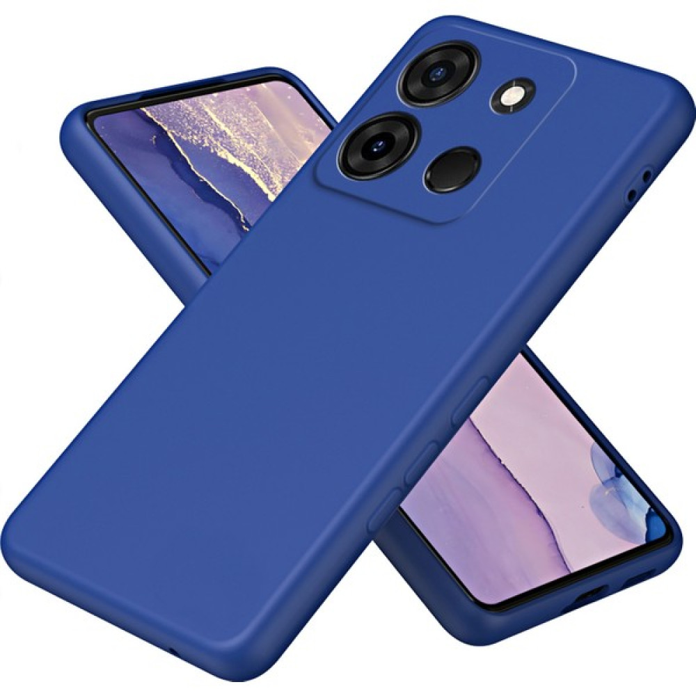 Eabhulie Infinix Smart 7 Için Ince Likit Silikon Yumuşak Telefon Kılıfı - Mavi (Yurt Dışından) Cep Telefonu Kılıfı Fiyatı