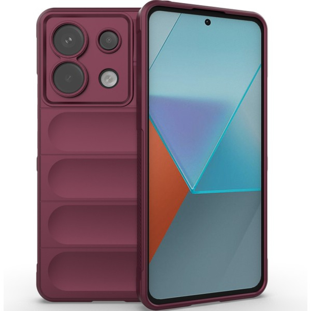 Eabhulie Xiaomi Redmi Note 13 Pro Için Yumuşak Tpu Kaymaz Telefon Kılıfı - Koyu Kırmızı (Yurt Dışından) Cep Telefonu Kılıfı Fiyatı