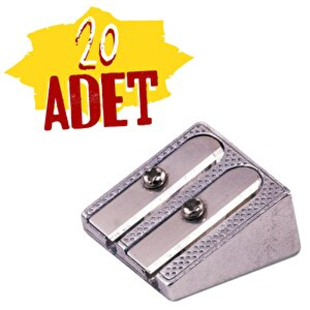 Eagle Çift Delikli Metal Kalemtıraş (ty627) 20 Adet Kalem & Yazı Gereçleri Fiyatı