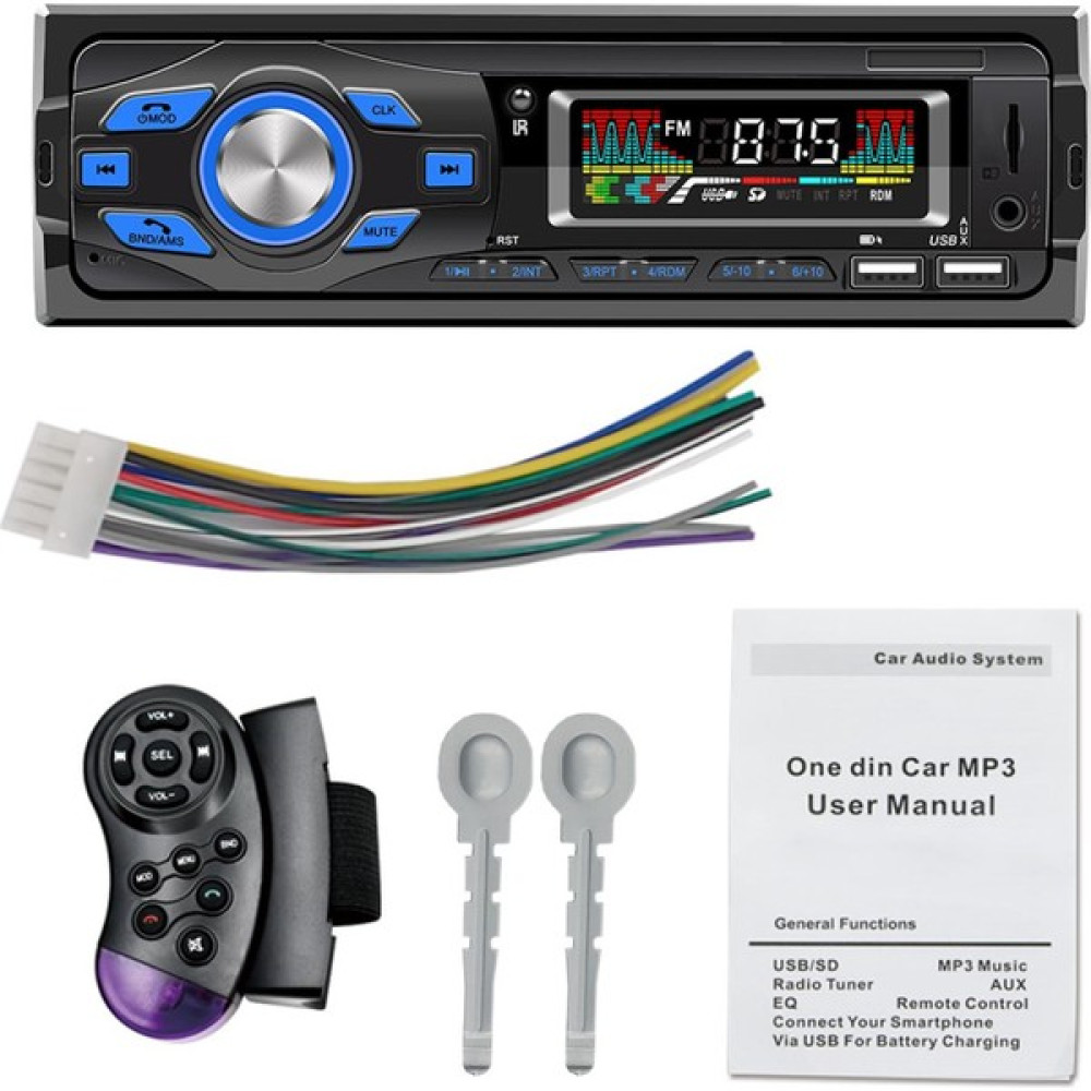 Eakren Mp3 Çalar Stereo Ünitesi LCD Çift USB Bağlantı Noktaları 1 Din Bluetooth 5.0 Alıcı (Yurt Dışından) GPS Cihazları Fiyatı