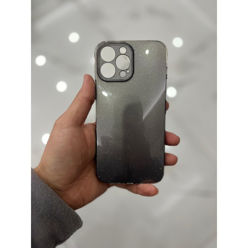 Eaksesuarnet Apple iPhone 13 Pro Max Kamera Korumalı Simli Renkli Silikon Telefon Kılıfı - Füme Cep Telefonu Kılıfı Fiyatı