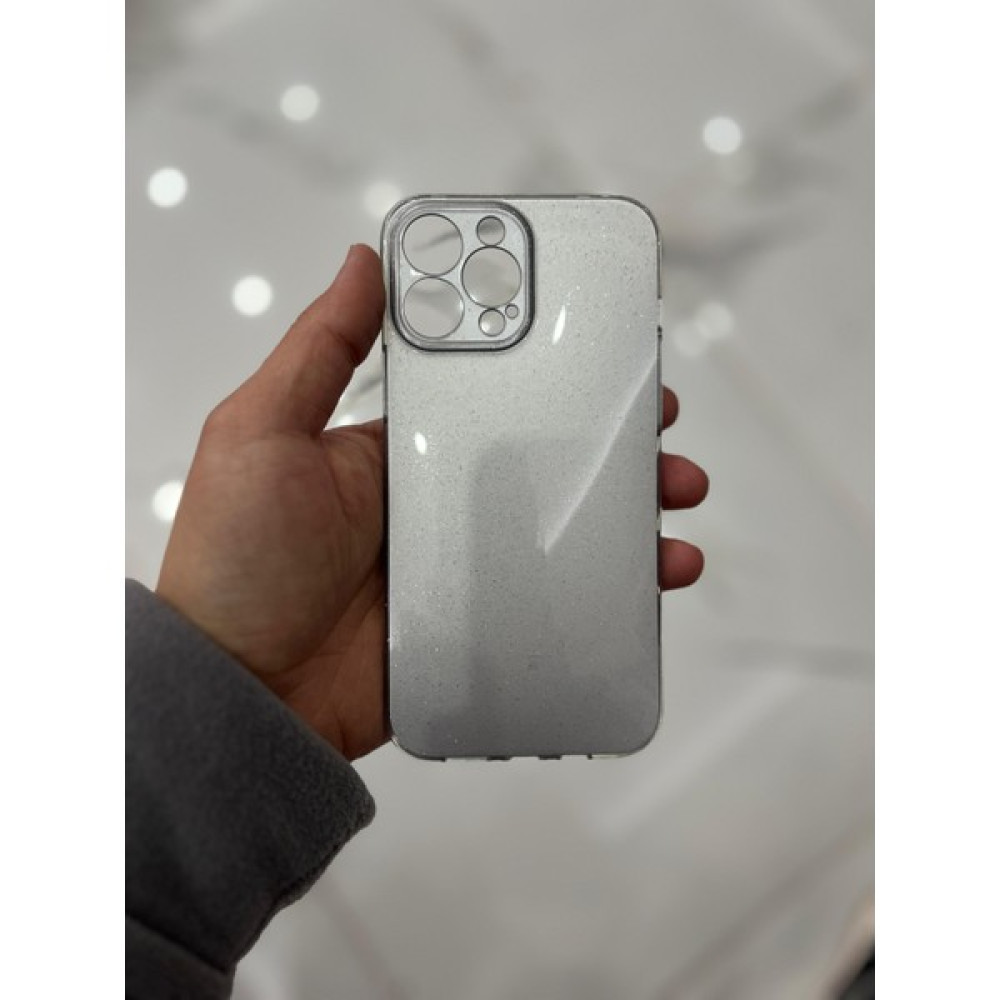 Eaksesuarnet Apple iPhone 13 Pro Max Kamera Korumalı Simli Renkli Silikon Telefon Kılıfı - Gümüş Gri Cep Telefonu Kılıfı Fiyatı