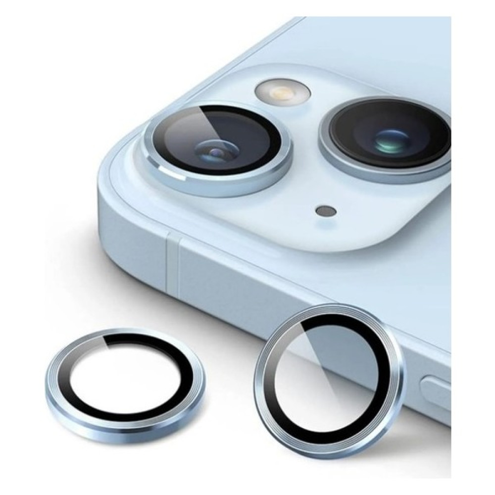 Eaksesuarnet Apple iPhone 14 Plus Uyumlu Kamera Koruyucu Cam Lens Mercek Koruyucu - Açık Mavi Cep Telefonu Ekran Koruyucusu Fiyatı