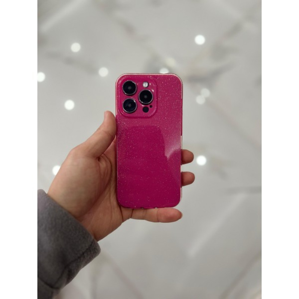 Eaksesuarnet Apple iPhone 15 Pro Kamera Korumalı Simli Renkli Fuşya Silikon Kılıf Cep Telefonu Kılıfı Fiyatı