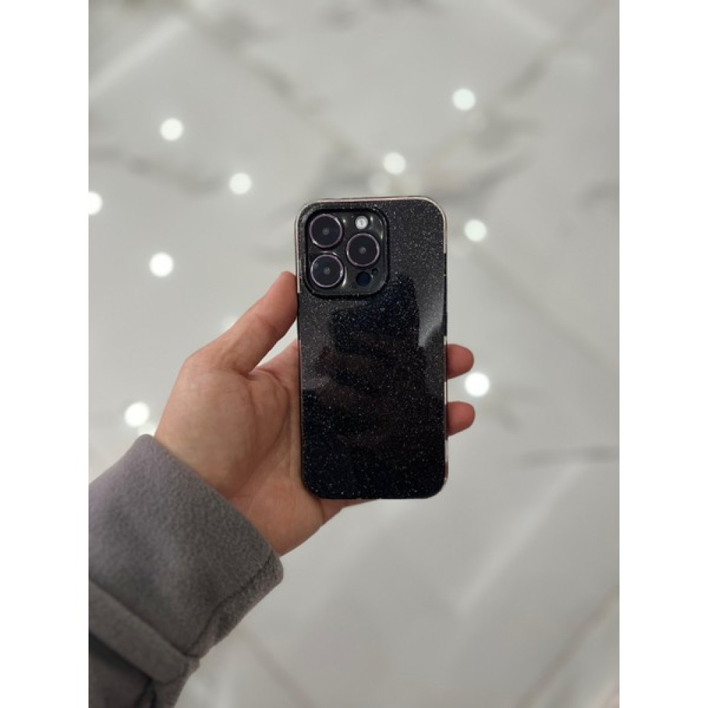 Eaksesuarnet Apple iPhone 15 Pro Kamera Korumalı Simli Renkli Siyah Silikon Kılıf Cep Telefonu Kılıfı Fiyatı