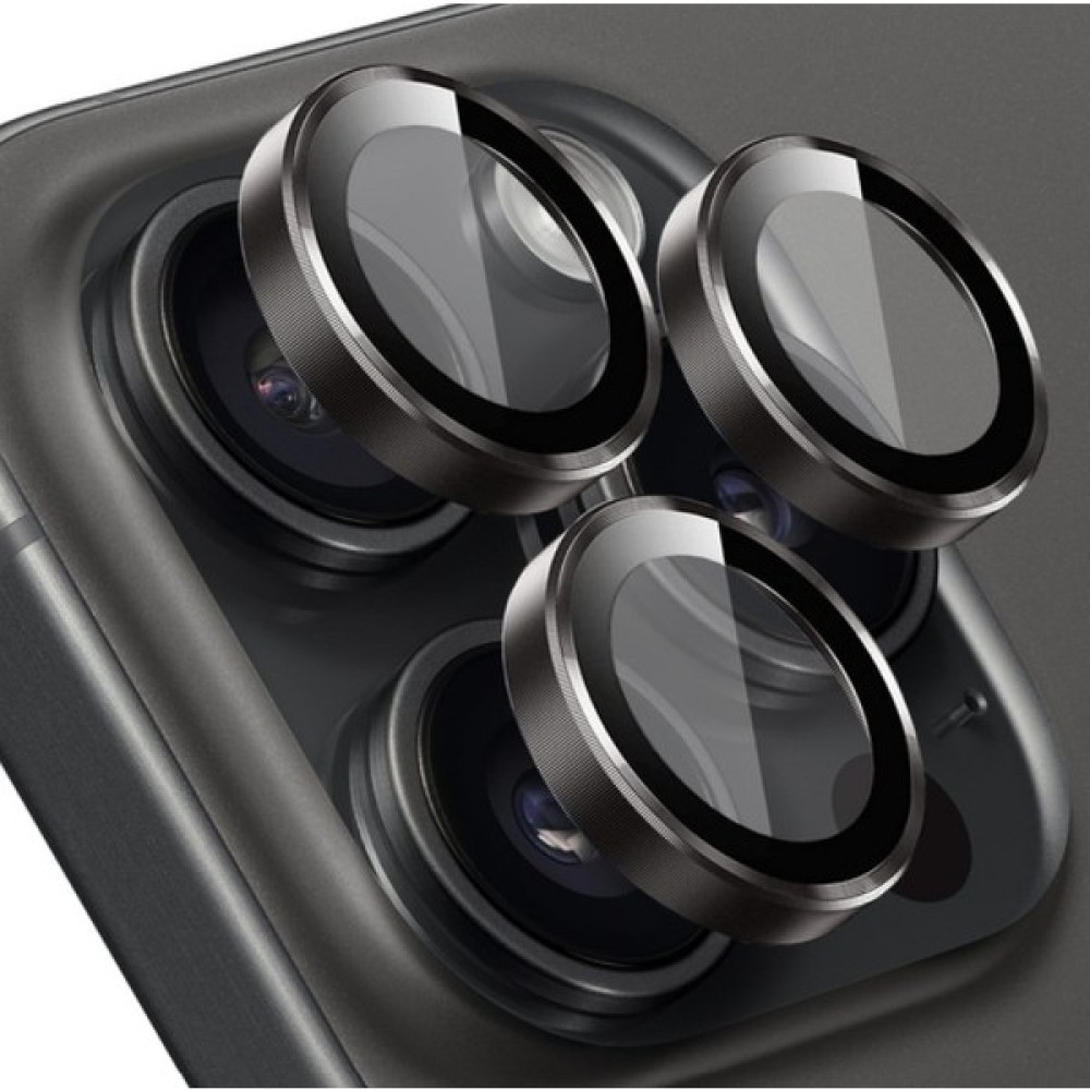 Eaksesuarnet iPhone 14 Pro Max Uyumlu Kamera Koruyucu Cam Lens Mercek Koruyucu - Siyah Cep Telefonu Ekran Koruyucusu Fiyatı