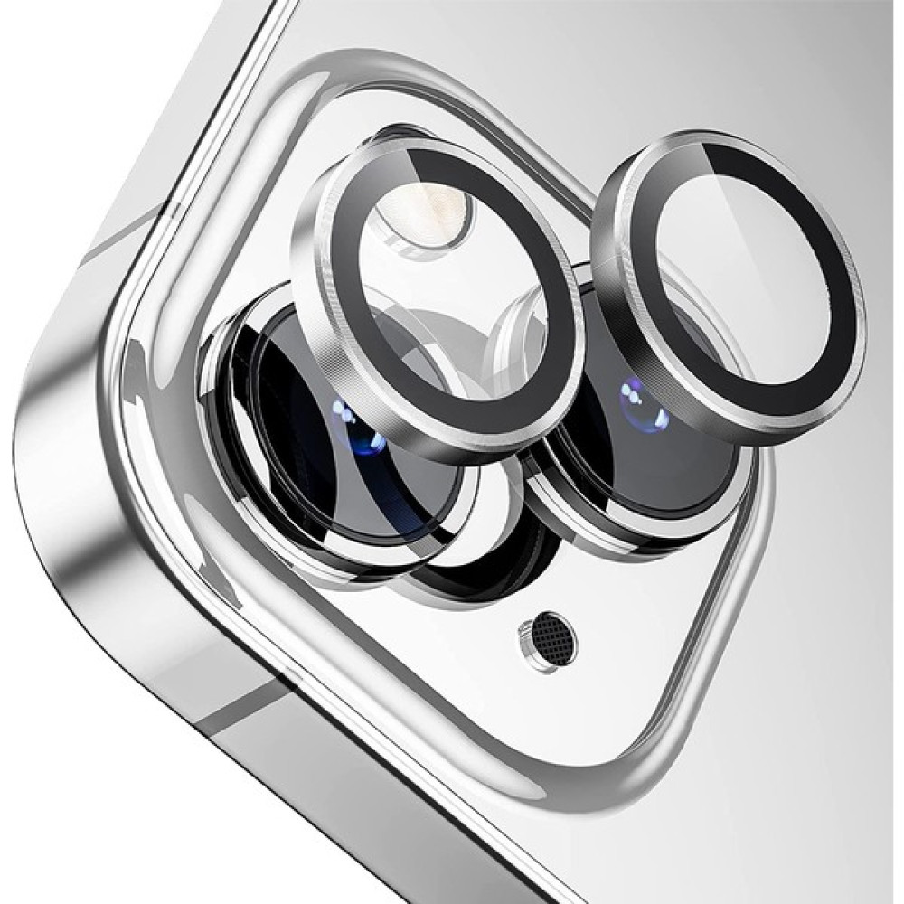 Eaksesuarnet iPhone 14 Uyumlu Kamera Koruyucu Cam Lens Mercek Koruyucu - Gümüş Cep Telefonu Ekran Koruyucusu Fiyatı