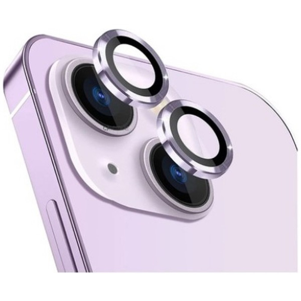 Eaksesuarnet iPhone 14 Uyumlu Kamera Koruyucu Cam Lens Mercek Koruyucu - Mor Cep Telefonu Ekran Koruyucusu Fiyatı