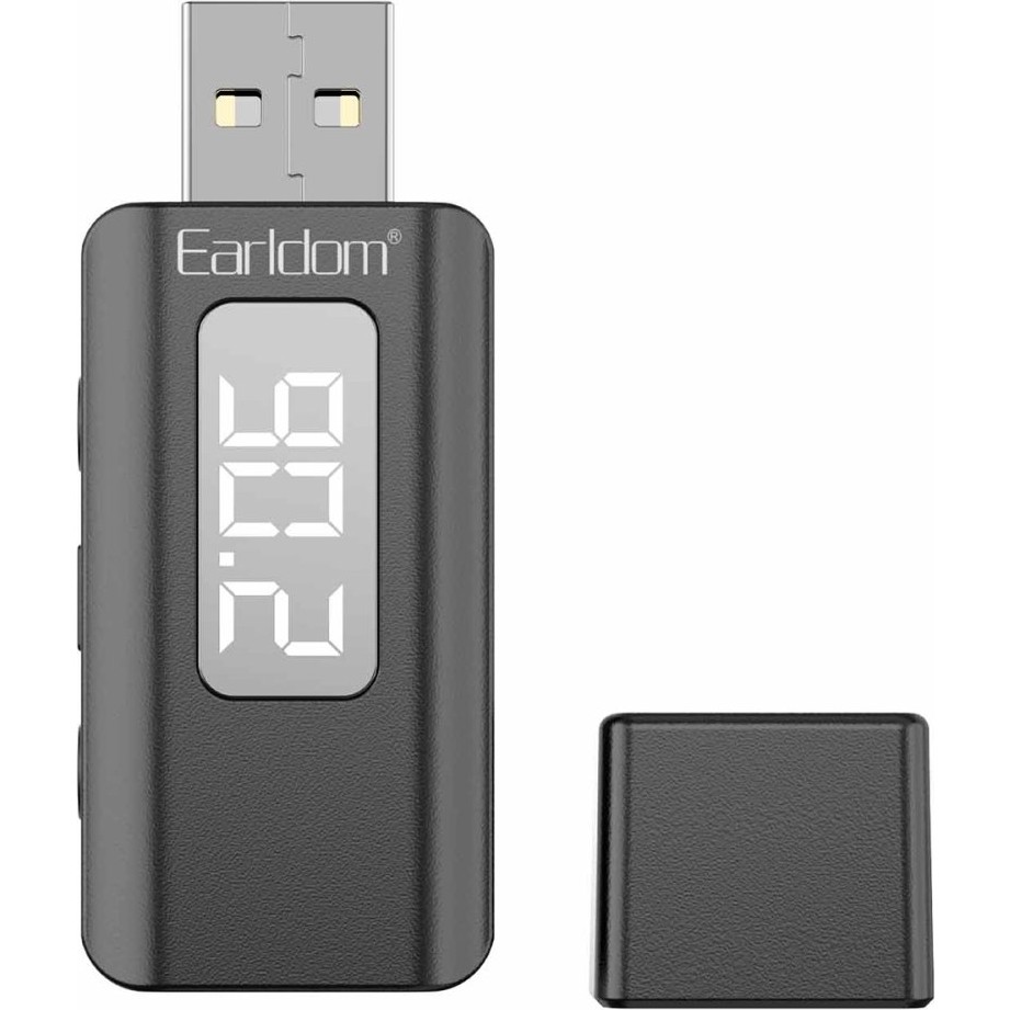 Earldom BR17 Bt 5.3 Sd Kart ve Aux Çıkışlı Arama Destekli Dijital Ekranlı 2in1 USB Fm Transmitter - Siyah Bilgisayar Çevirici ve Adaptörü Fiyatı