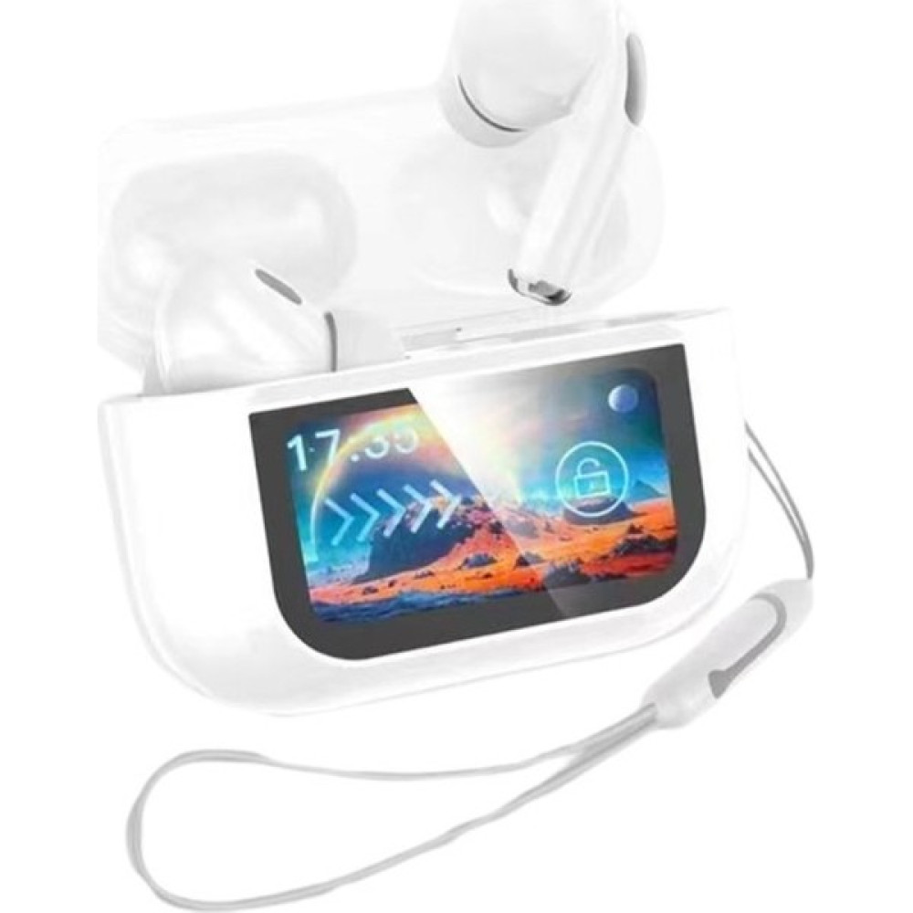 Earldom TWS40 Aktif Gürültü Engelleyici Özellikli Dijital Ekranlı Bluetooth 5.3 Kablosuz Airpods Kulaklık - Beyaz Bluetooth Kulaklık Fiyatı